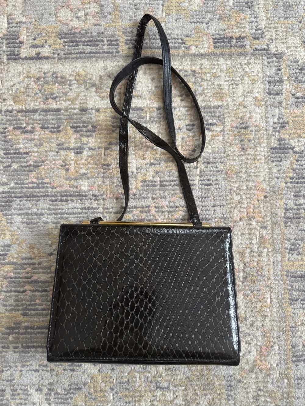 Vintage Stuart Weitzman Snake Skin Purse